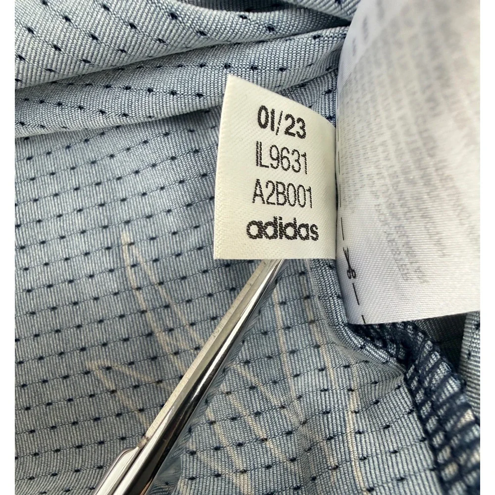 Adidas Oasis Mesh Polo Mens 2XL‎ Navy Blue Floral Bird of Paradise Golf IL9631